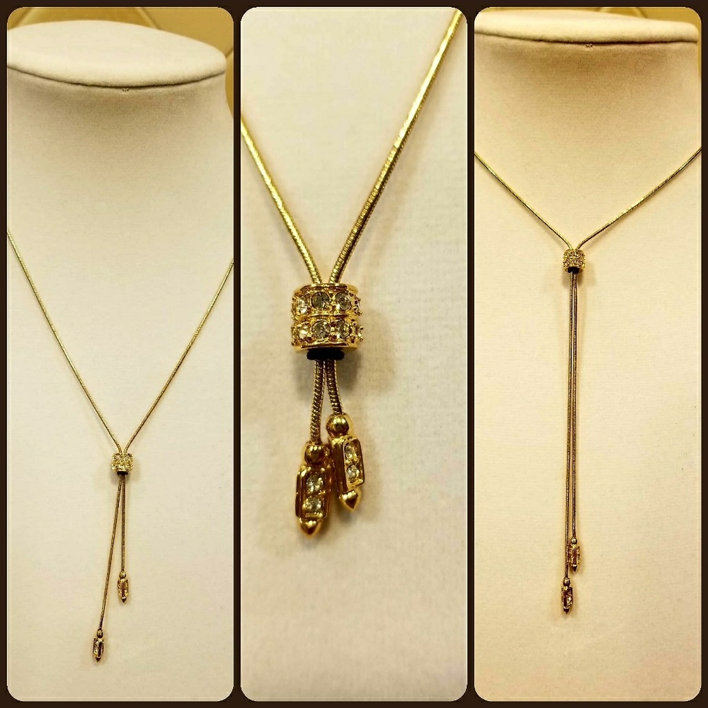 Slide Crystal Accent Necklace